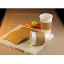 Manchon de papier de couleur marron pour la tasse de papier de mur simple de café de 8oz